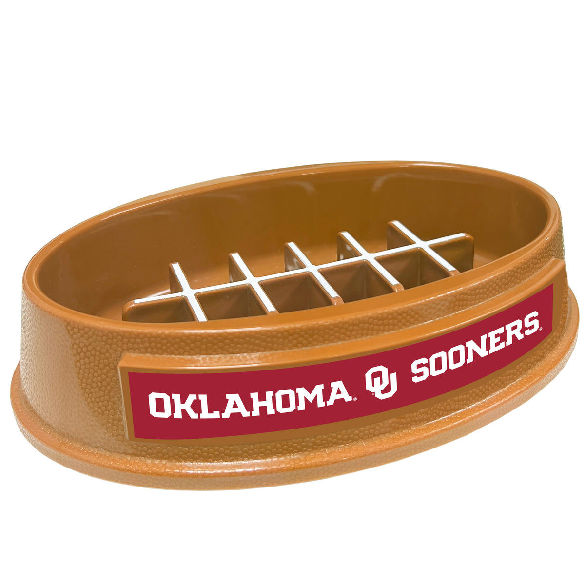 OK Sooners Football Slow Feeder Bowl
