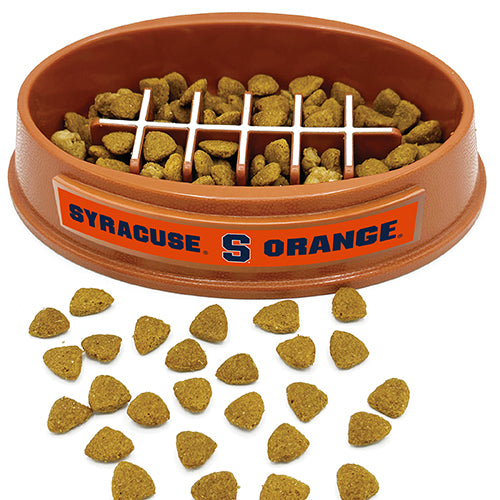 Syracuse Orange Football Slow Feeder Bowl