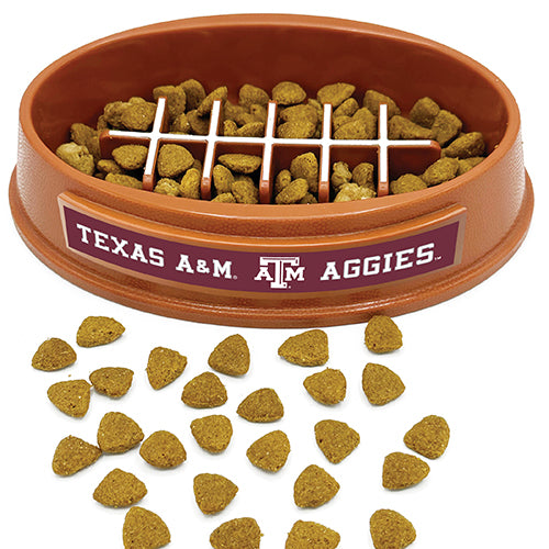 TX A&M Aggies Football Slow Feeder Bowl
