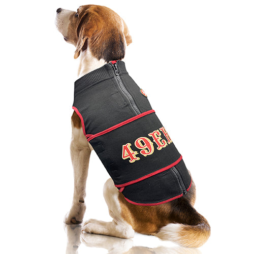 Pets First NFL San Francisco 49ers Cheerleader Outfit, 3 Sizes Pet Dress  Available. Licensed Dog Outfit 