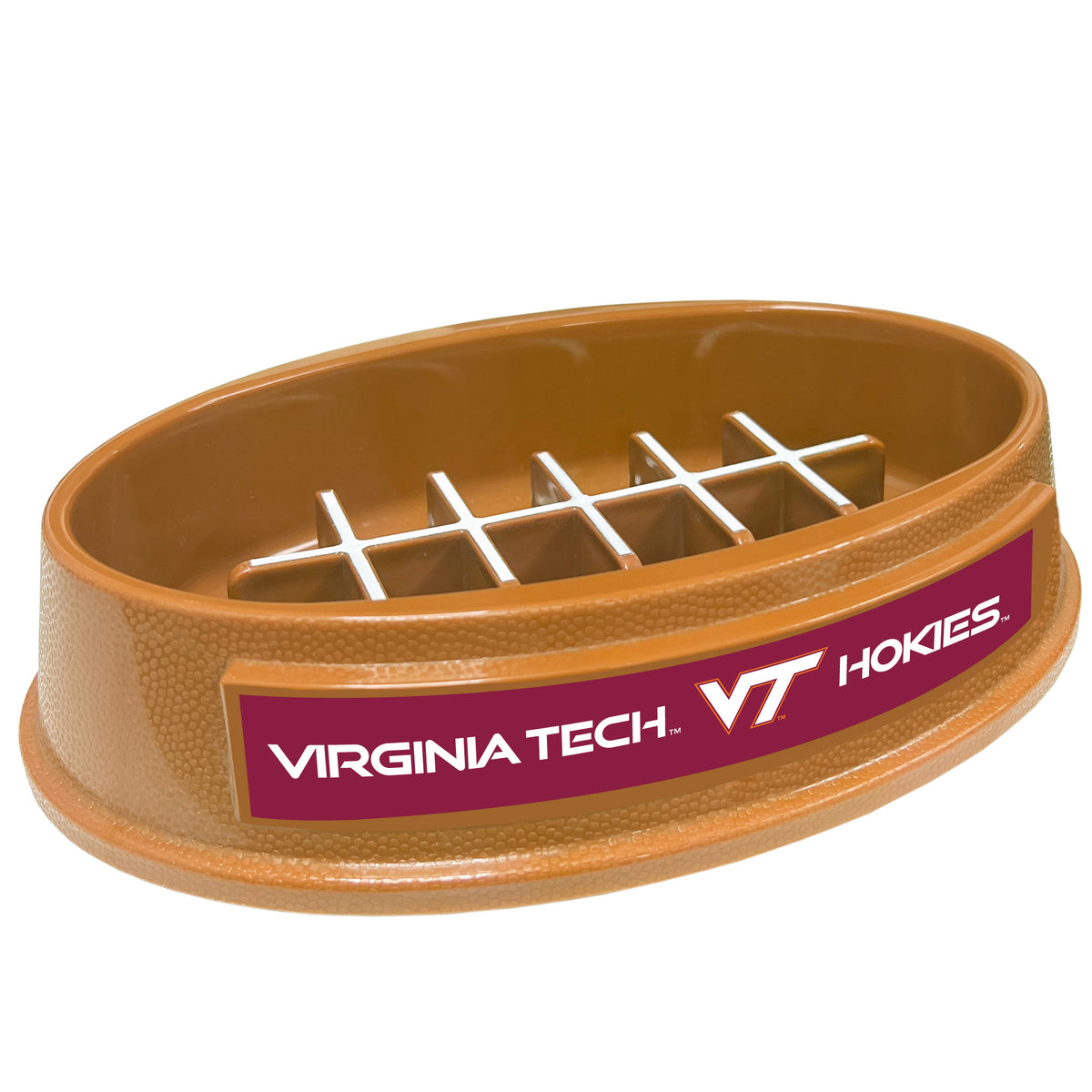 VA Tech Hokies Football Slow Feeder Bowl