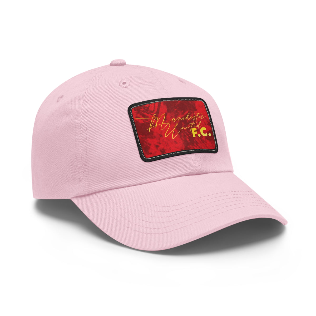 Manchester United FC 25/26 Home Kit-Inspired Leather Patch Baseball Hat