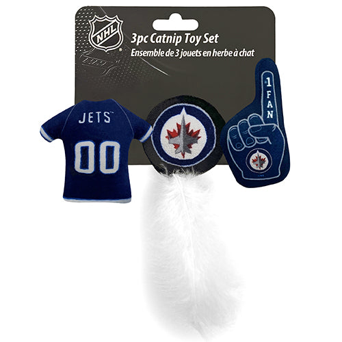 Winnipeg Jets 3 piece Catnip Toy Set