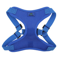 Solid Color Mesh Wrap and Snap Choke Free Step In Harness - Cobalt Blue