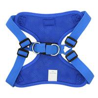 Solid Color Mesh Wrap and Snap Choke Free Step In Harness - Cobalt Blue
