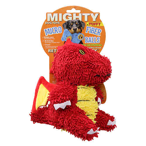 Mighty Microfiber Ball - Dragon Red Tough Toy