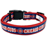 Chicago Cubs Satin Dog Collar or Leash