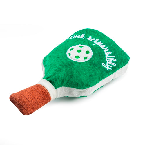 Green Stripe Pickleball Paddle Squeaker Toy