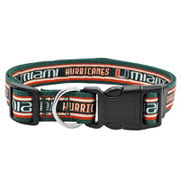 MIA Hurricanes Dog Satin Collar or Leash