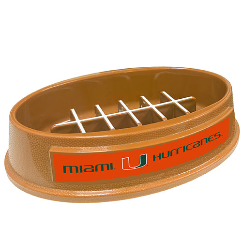 MIA Hurricanes Football Slow Feeder Bowl