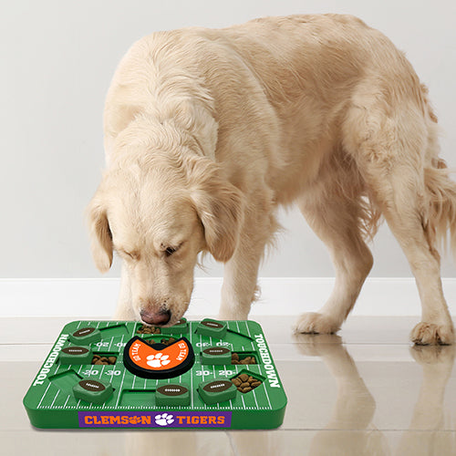 Clemson Tigers Interactive Puzzle Treat Toy - Large