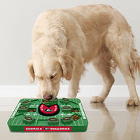 GA Bulldogs Interactive Puzzle Treat Toy - Large