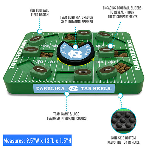 NC Tar Heels Interactive Puzzle Treat Toy - Large