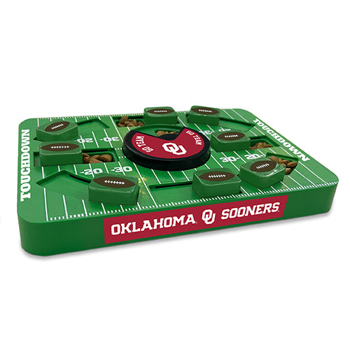 OK Sooners Interactive Puzzle Treat Toy - Large