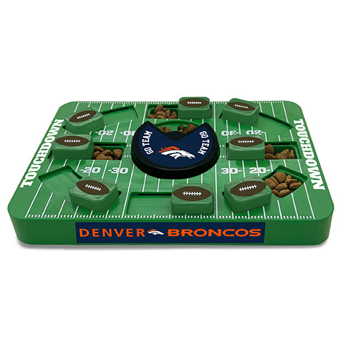 Denver Broncos Interactive Puzzle Treat Toy - Large