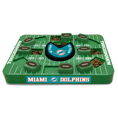 Miami Dolphins Interactive Puzzle Treat Toy - Large