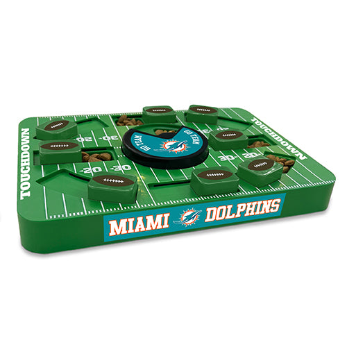 Miami Dolphins Interactive Puzzle Treat Toy - Large