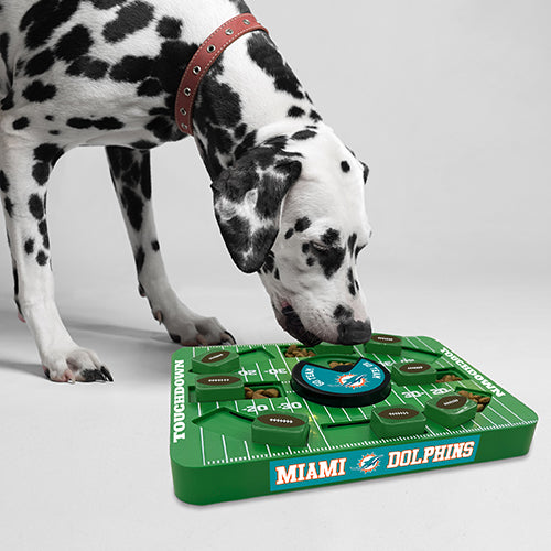 Miami Dolphins Interactive Puzzle Treat Toy - Large