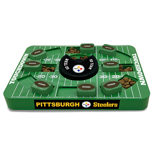 Pittsburgh Steelers Interactive Puzzle Treat Toy - Large