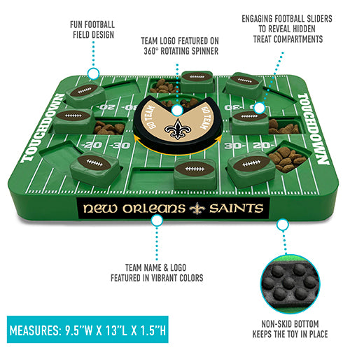 New Orleans Saints Interactive Puzzle Treat Toy - Large