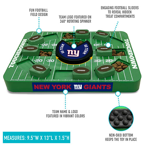 New York Giants Interactive Puzzle Treat Toy - Large