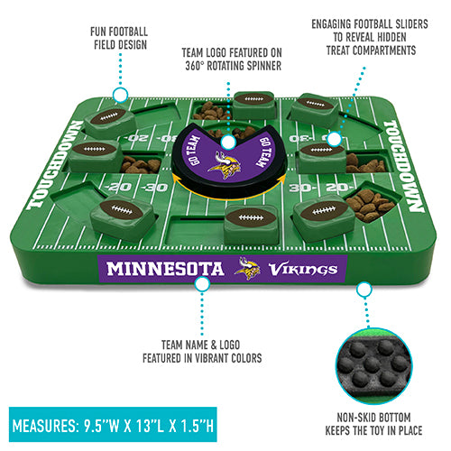 Minnesota Vikings Interactive Puzzle Treat Toy - Large