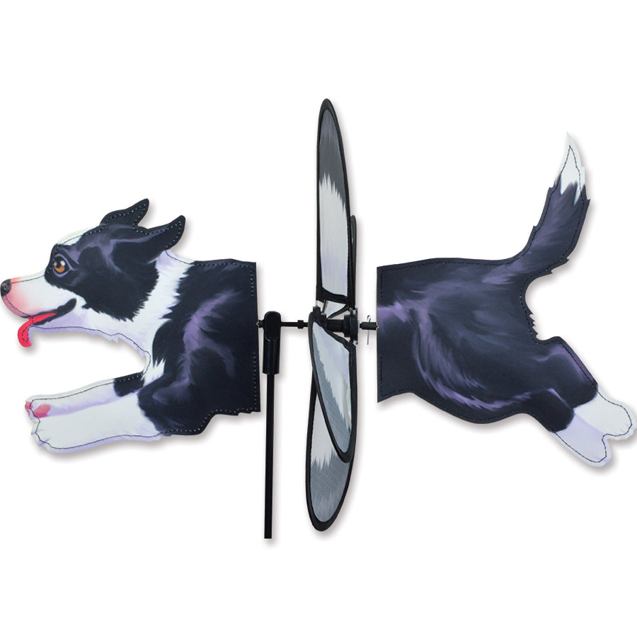 Border Collie Petite Garden Spinner