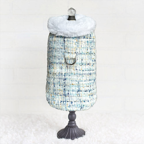 Annabella Handmade Pet Coat - Sky