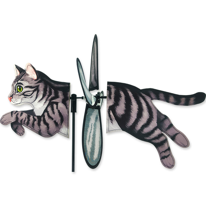 Tabby Cat Petite Garden Spinner