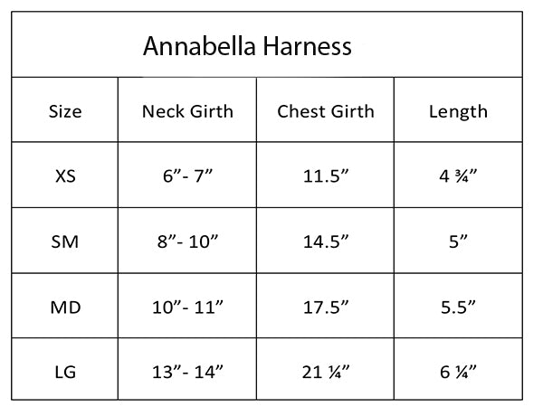 Annabella Handmade Pet Harness - Chic