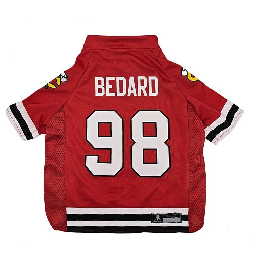 Chicago Blackhawks Connor Bedard 98 Premium Pet Jersey