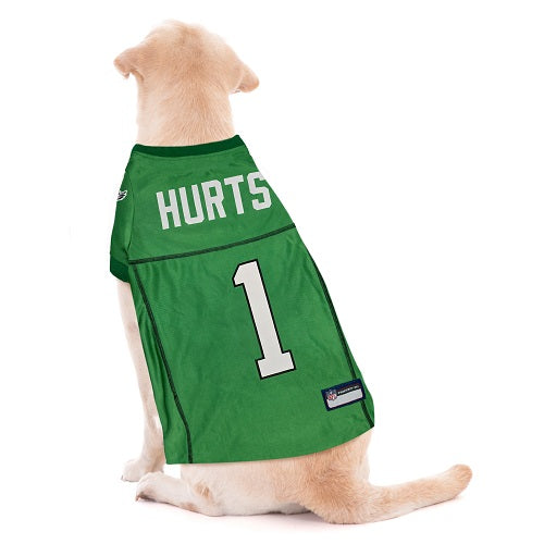 Philadelphia Eagles Jaylen Hurts 1 Throwback Pet Jersey