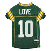 Green Bay Packers Jordan Love 10 Player Pet Jersey