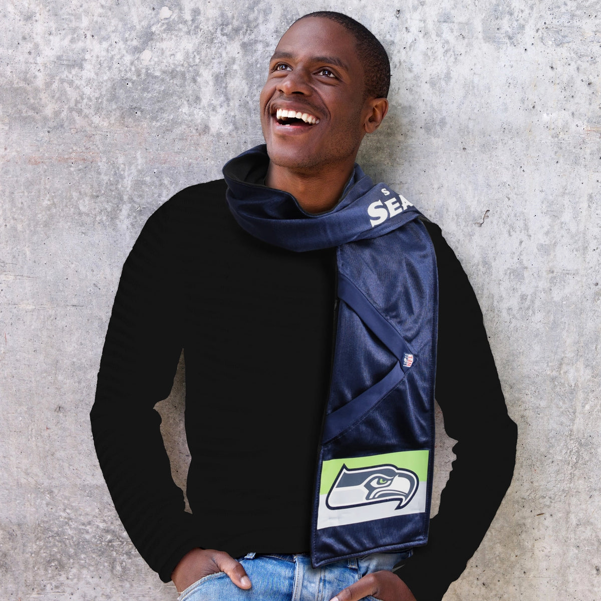 Seattle Seahawks Hero Jersey Scarf