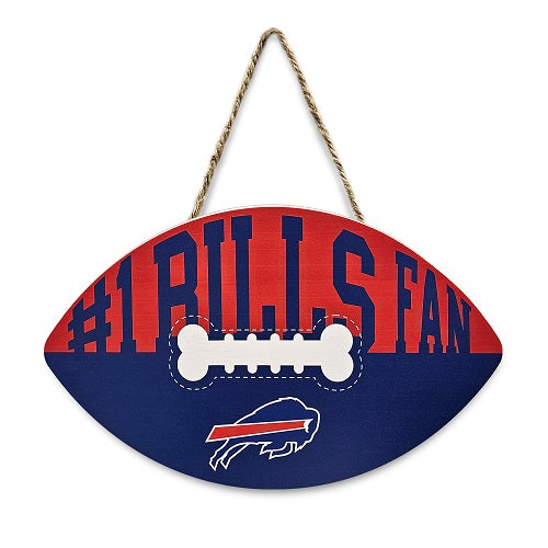 Buffalo Bills Football Shape Sign