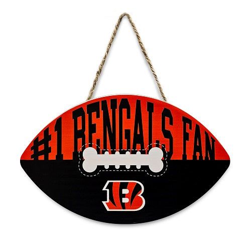 Cincinnati Bengals Football Shape Sign