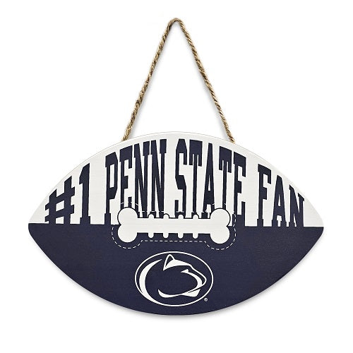 Penn State Nittany Lions Football Shape Sign