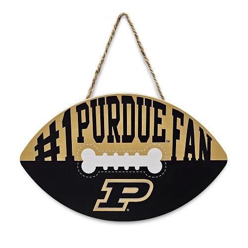 Purdue Boilermakers Football Shape Sign