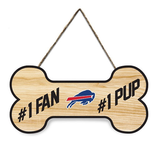 Buffalo Bills #1 Fan #1 Pup Sign