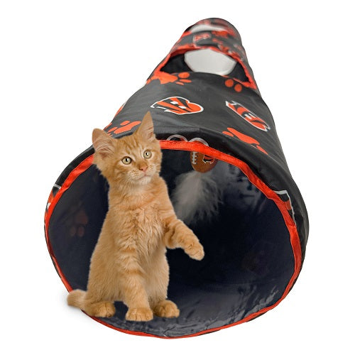 Cincinnati Bengals Katzenhalsband Aus Satin – NFL-lizenziert, Verstellbar, Mit Klingel | Zeige Dein Team-Spirit!