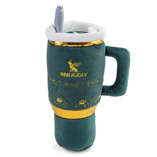 Holiday Snuggly Cup - Green with Gold Embroidery Plush Toy