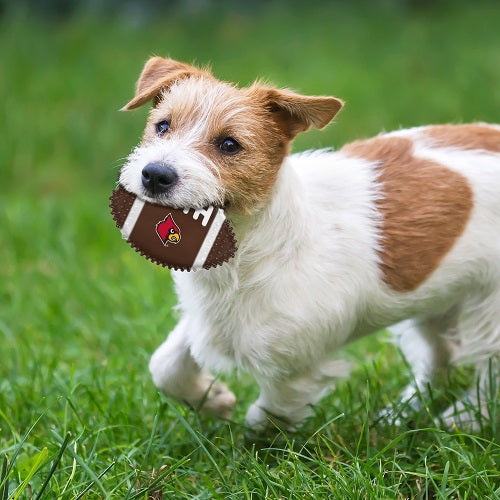 Louisville Cardinals Hard Nylon Football Chew Toy
