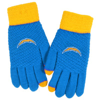 Los Angeles Chargers Waffle Knit Gloves
