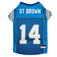 Detroit Lions Amon-Ra St. Brown 14 Pet Jersey