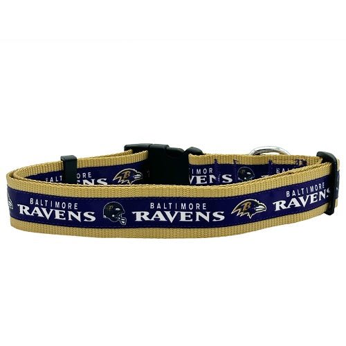 Baltimore Ravens Dog Satin Collar or Leash
