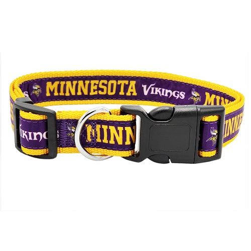 Minnesota Vikings Dog Satin Collar or Leash