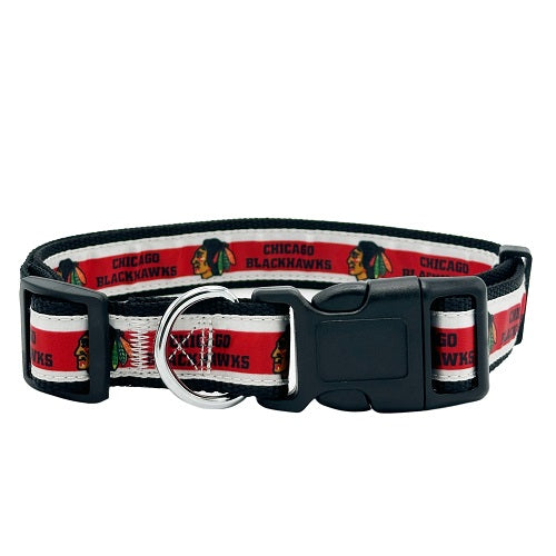 Chicago Blackhawks Dog Satin Collar or Leash