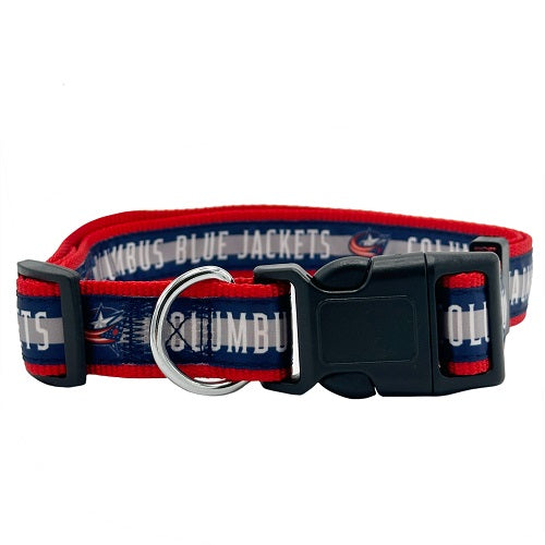 Columbus Blue Jackets Dog Satin Collar or Leash