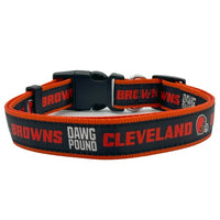 Cleveland Browns Dog Satin Collar or Leash