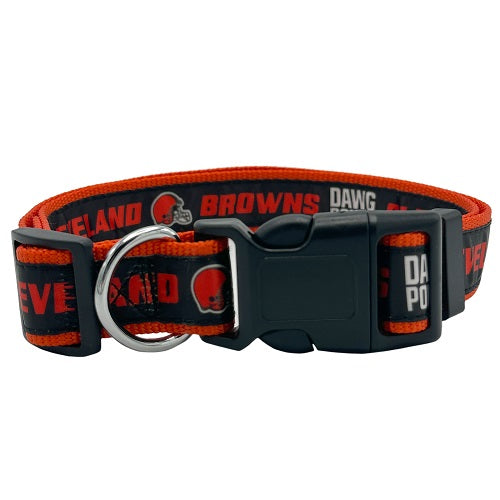 Cleveland Browns Dog Satin Collar or Leash